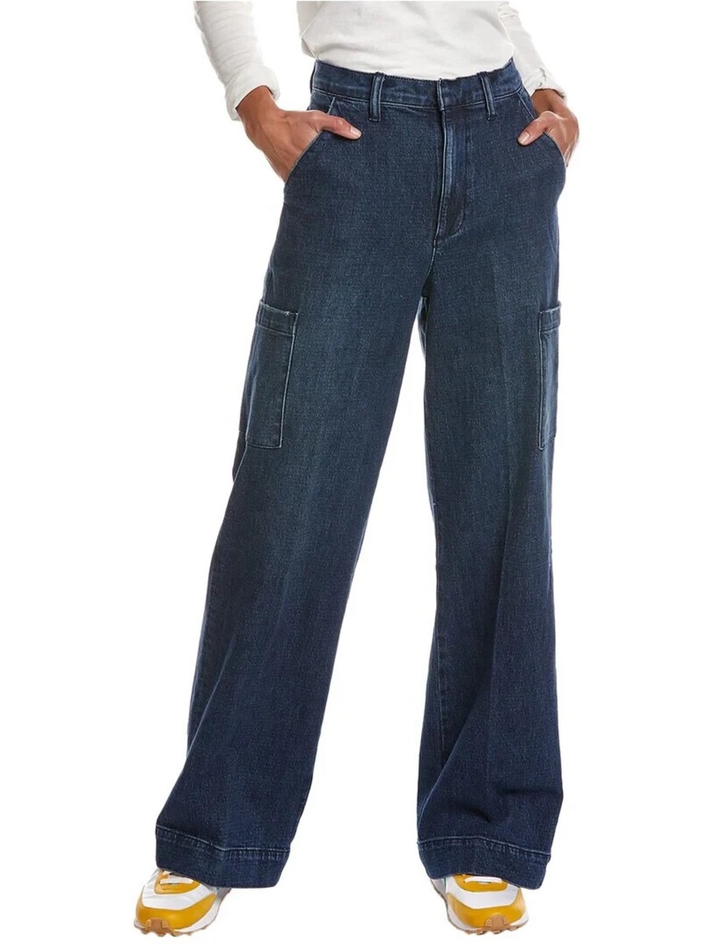 Joe's Jeans Dark Wash Cargo Wide Leg Dahlia Denim Trouser Jeans Sz. 30